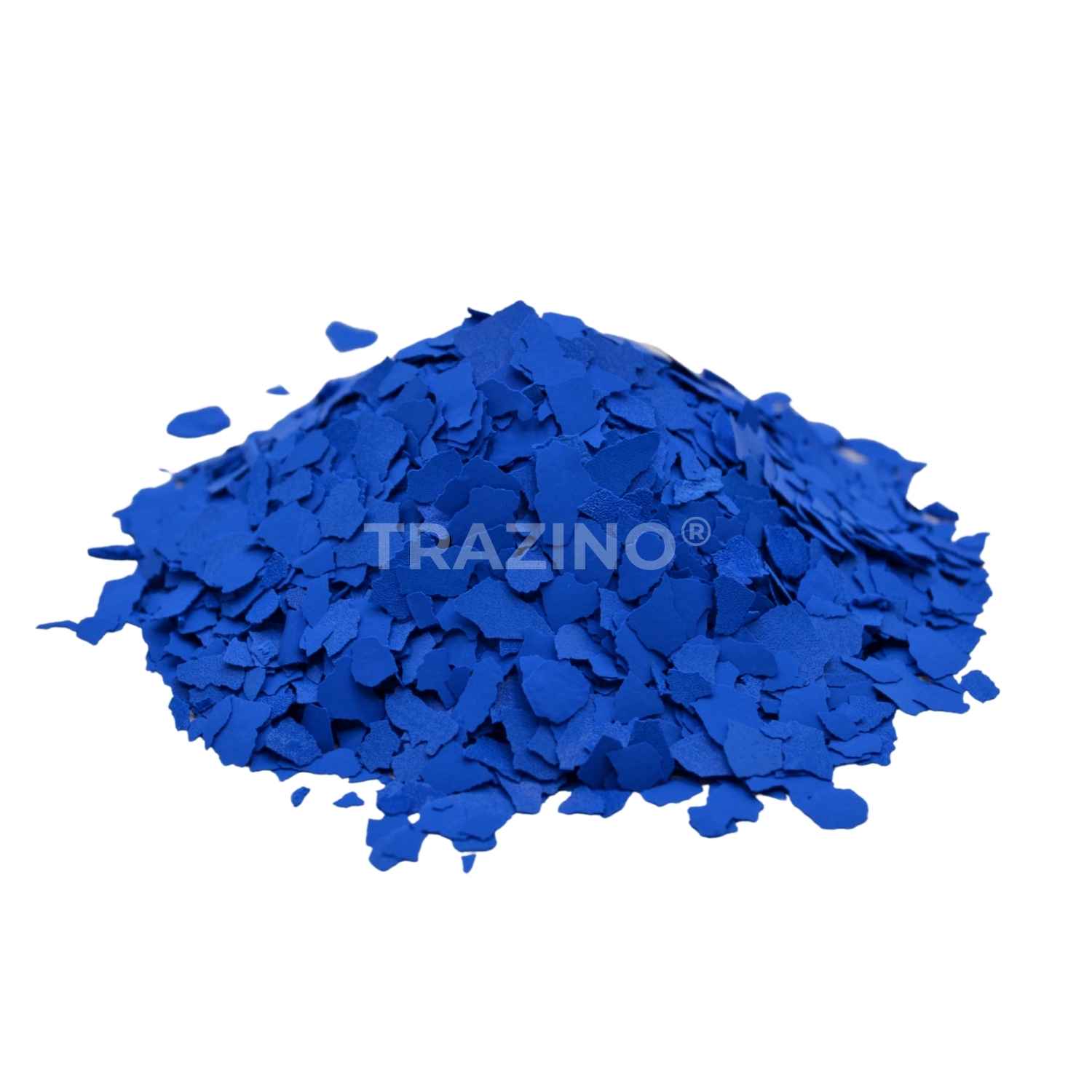 Trazino® Farbchips in Königsblau zum Einstreuen für Beschichtungen Trazino® Farbchips in Königsblau zum Einstreuen für Beschichtungen
